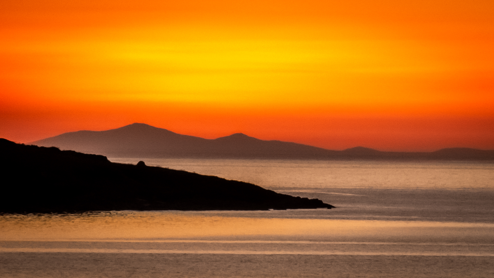 Sunset over Harris, Gairloch